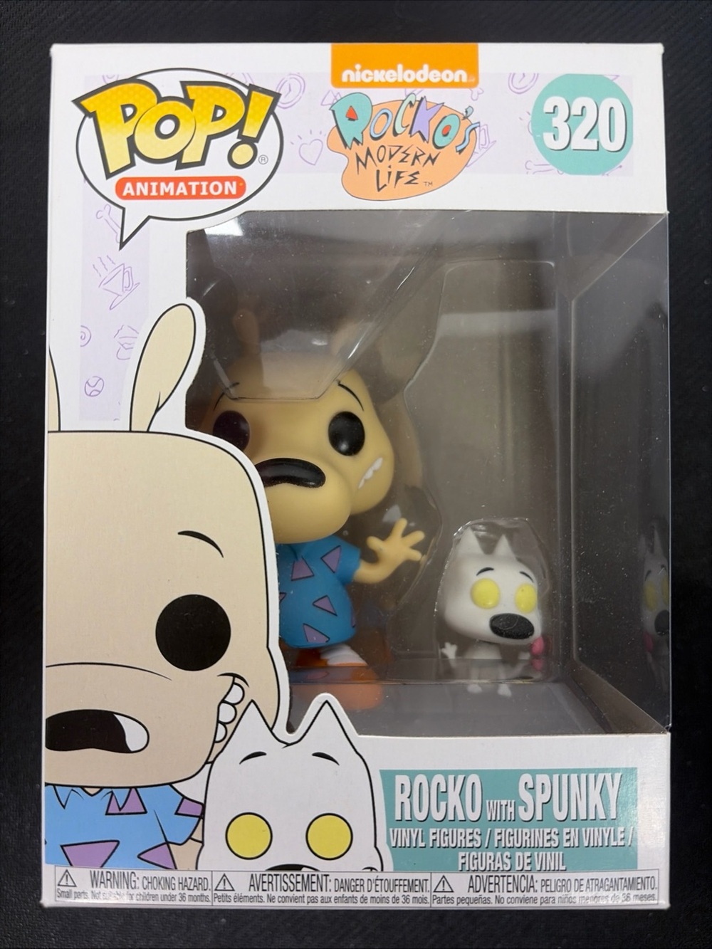 Funko Pop Animation Rocko with Spunky #320 Nickelodeon Vinyl Figure
